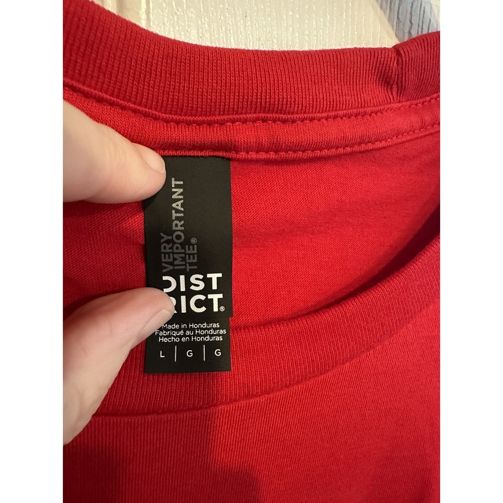District Red Cotton Louisiana Target Logo Graphic T-Shirt‎ New Large - Picture 3 of 4